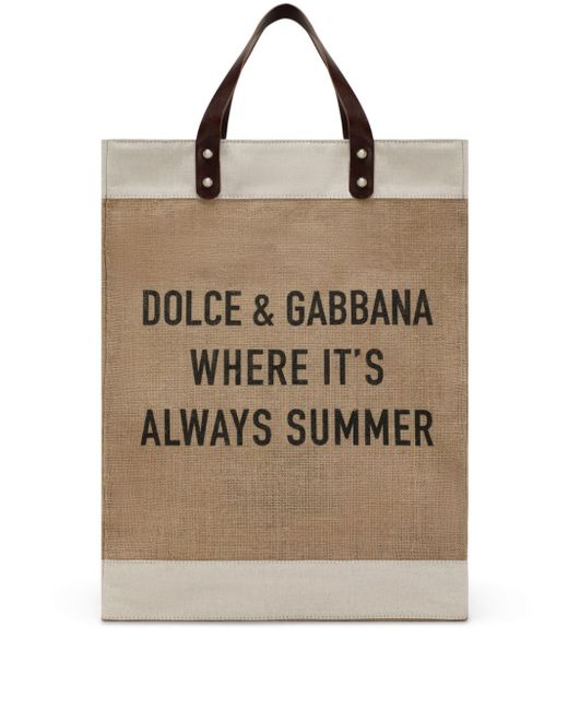 Dolce & Gabbana Shopping logo-print tote bag