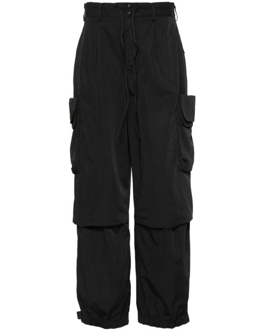 Y-3 cargo-pockets twill trousers