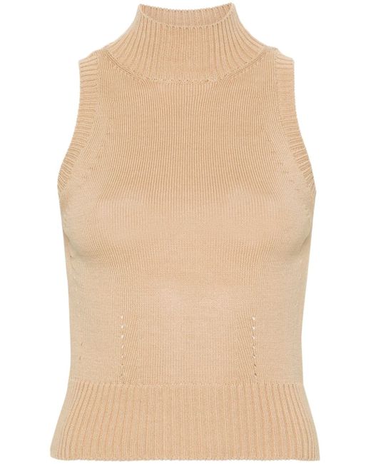 Ermanno Scervino high-neck knitted tank top