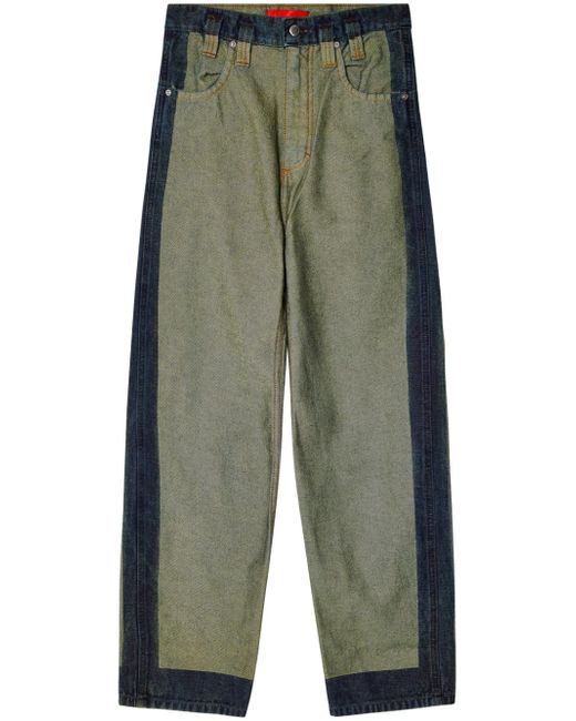 Eckhaus Latta two-tone straight jeans