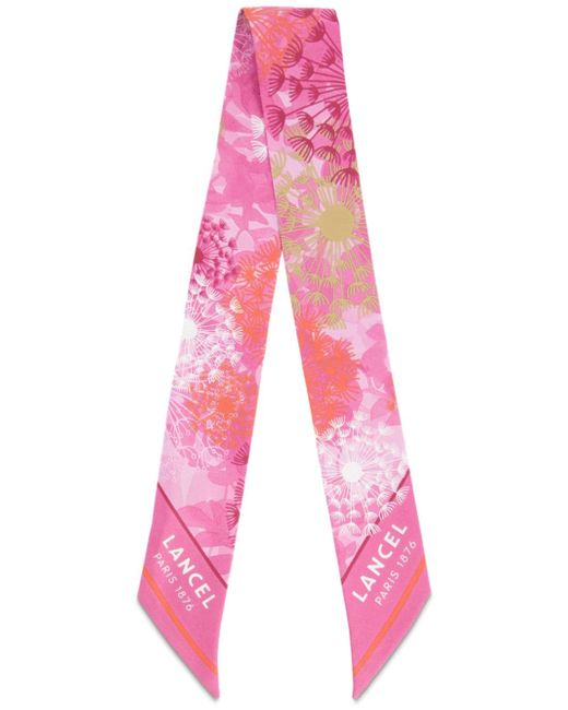 Lancel Fireworks-print scarf