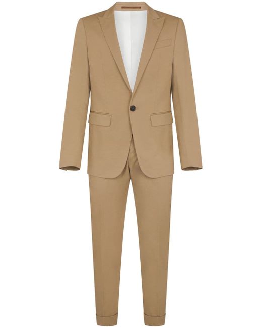 Dsquared2 single-breasted cotton suit