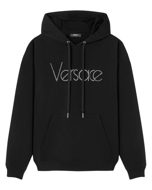 Versace 1978 Re-Edition embellished-logo hoodie