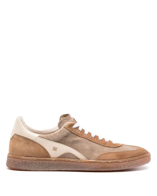 MoMa panelled suede sneakers