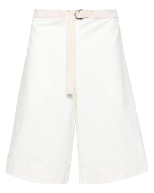 Jil Sander wide-leg cotton track shorts