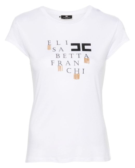 Elisabetta Franchi chain-embellished T-shirt