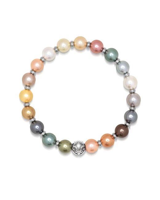 Nialaya Jewelry freshwater pearl polished bracelet