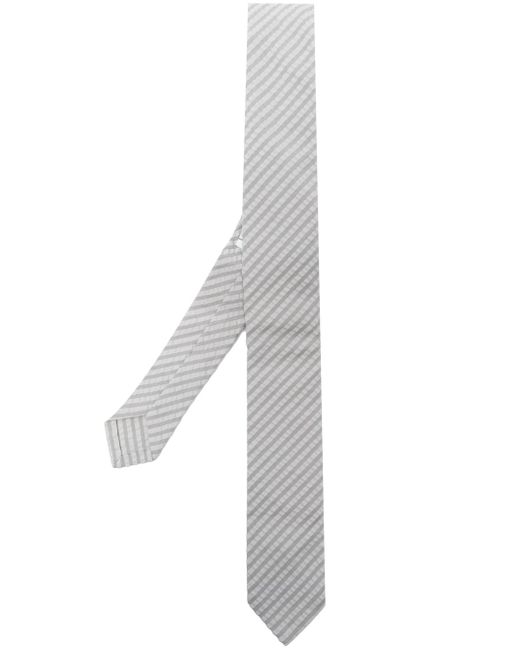 Thom Browne stripe seersucker-texture tie