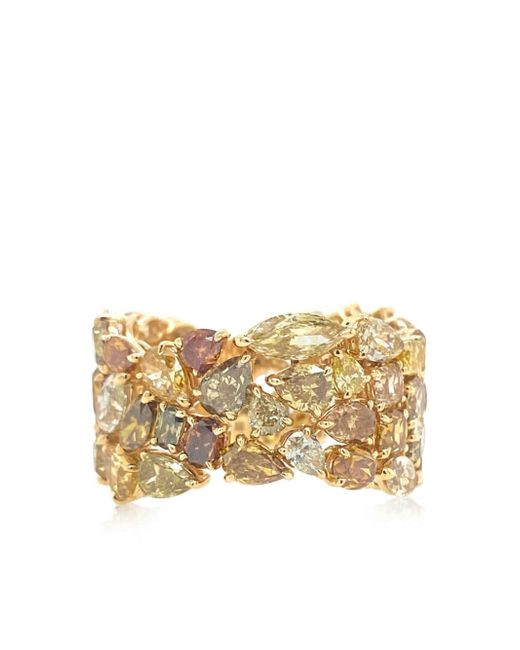 HYT Jewelry 18kt yellow diamond chunky ring