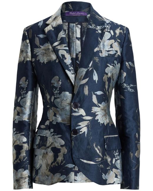 Ralph Lauren Collection Parker floral-jacquard blazer