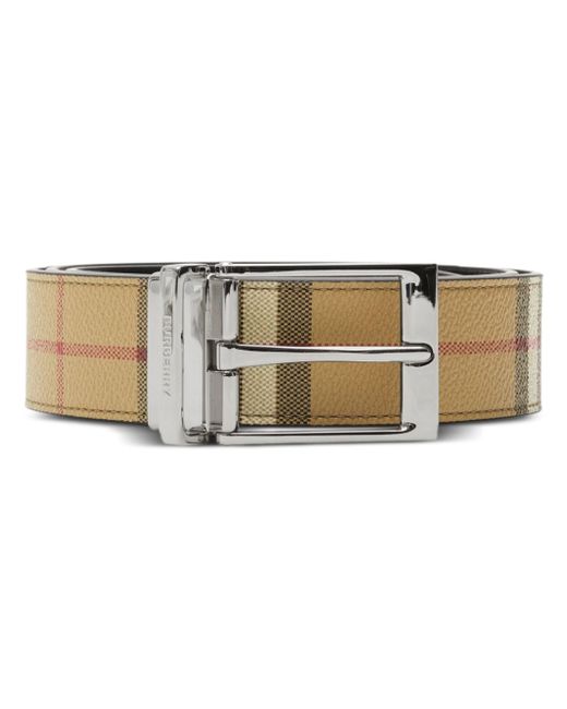 Burberry reversible checked belt