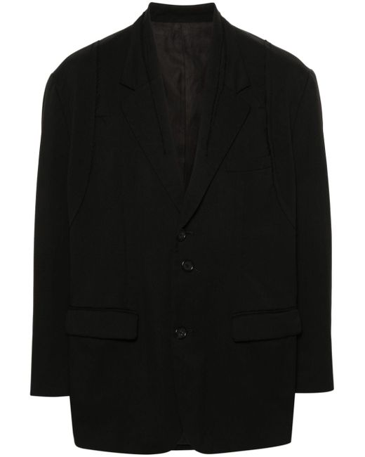 Undercover ripped single-breasted blazer