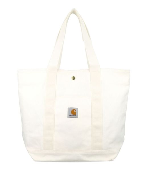 Carhartt Wip logo-patch canvas tote bag