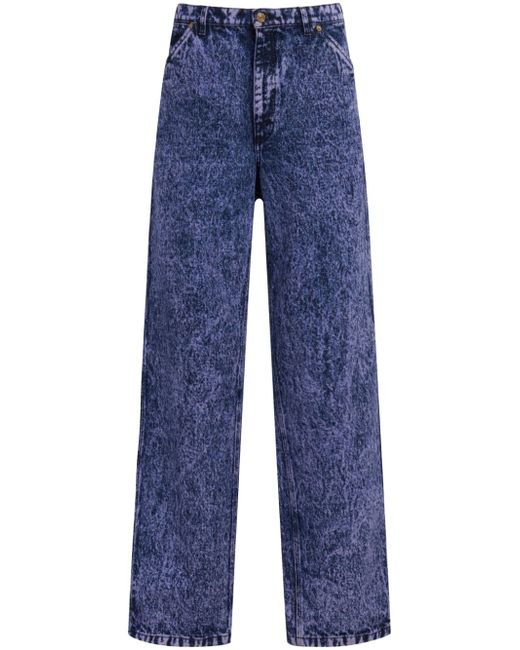 Marni stonewashed mid-rise straight-leg jeans