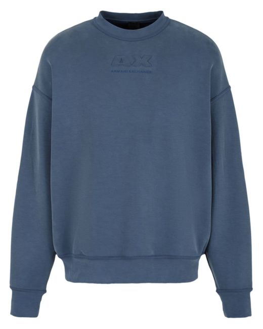 Armani Exchange logo-embossed sweatshirt