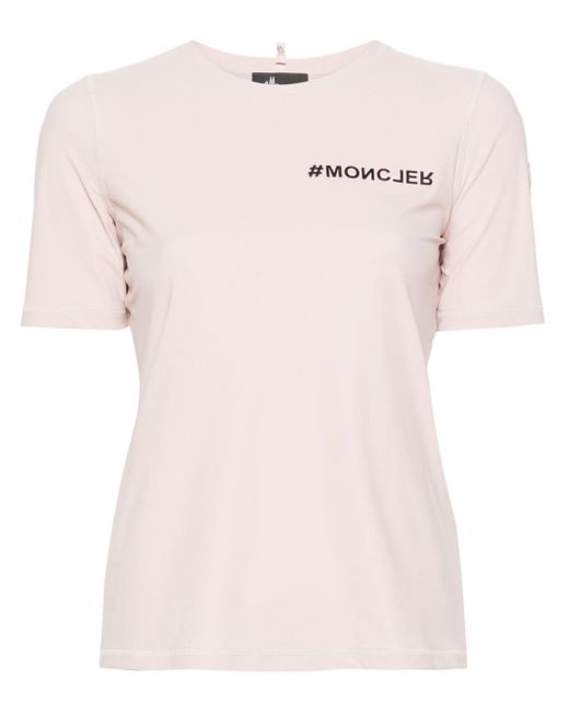 Moncler Grenoble logo-embossed technical-jersey T-shirt