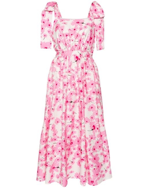 Msgm floral-print cotton maxi dress