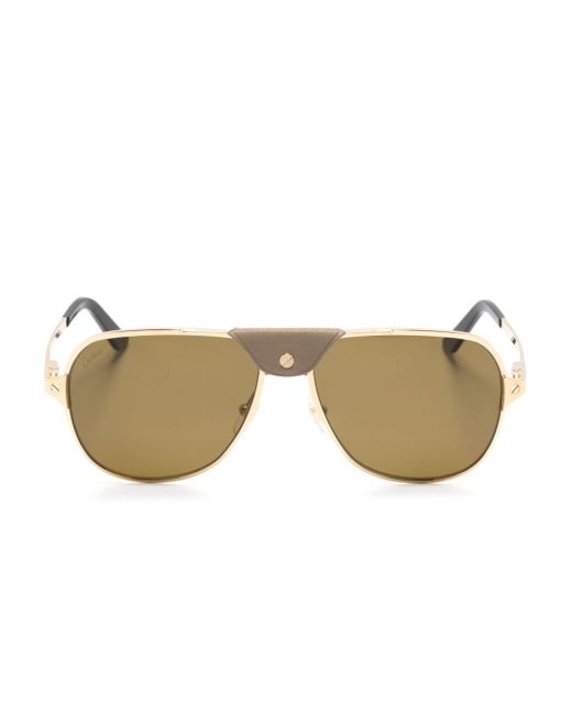 Cartier Santos de pilot-frame sunglasses