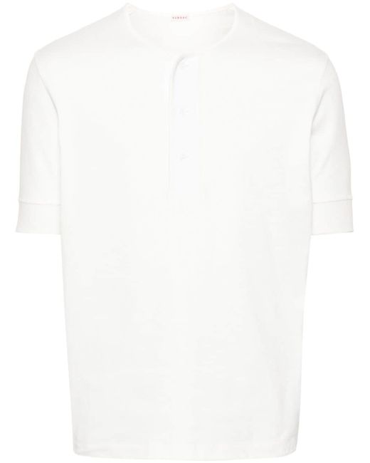 Fursac short button-fastening T-shirt
