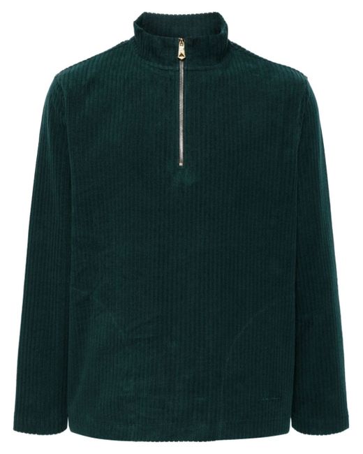 Paul Smith brushed-cotton half-zip sweatshirt