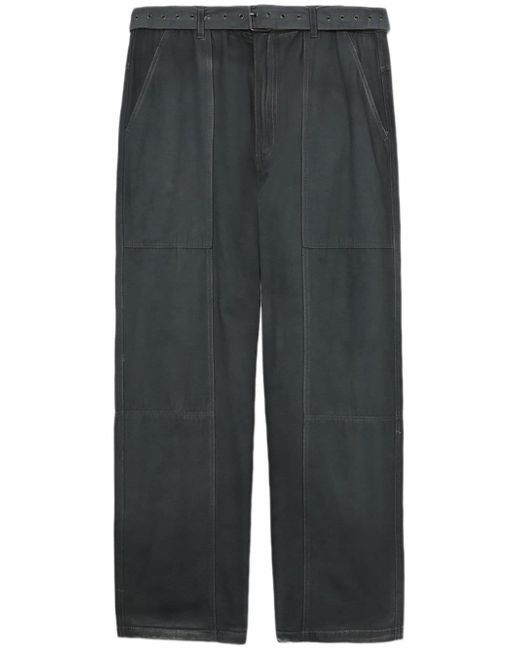 Izzue belted wide-leg trousers