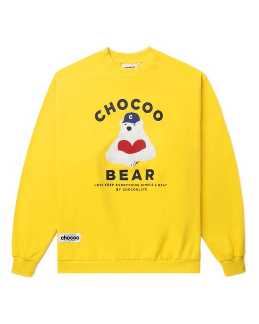 Chocoolate Chocoo Bear-print sweatshirt