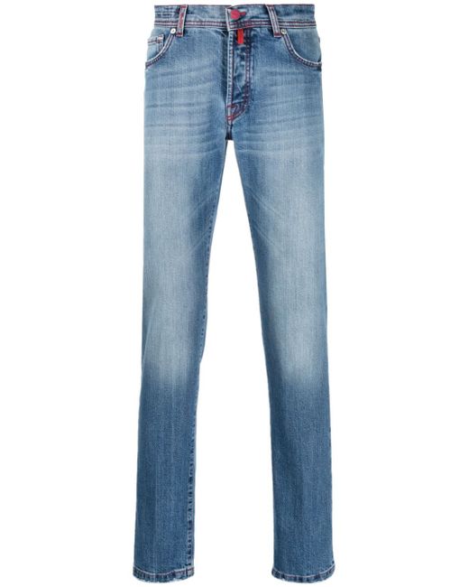 Kiton mid-rise straight-leg jeans