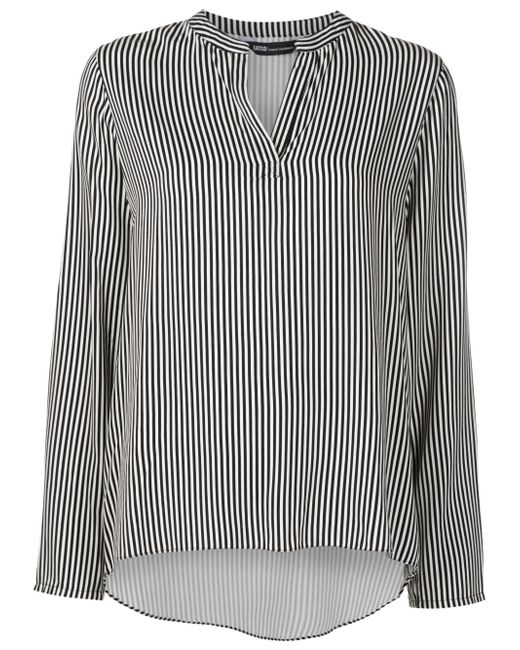 Uma | Raquel Davidowicz vertical-stripe split-neck blouse