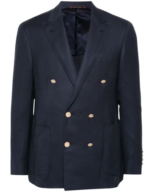 Canali double-breasted wool blazer