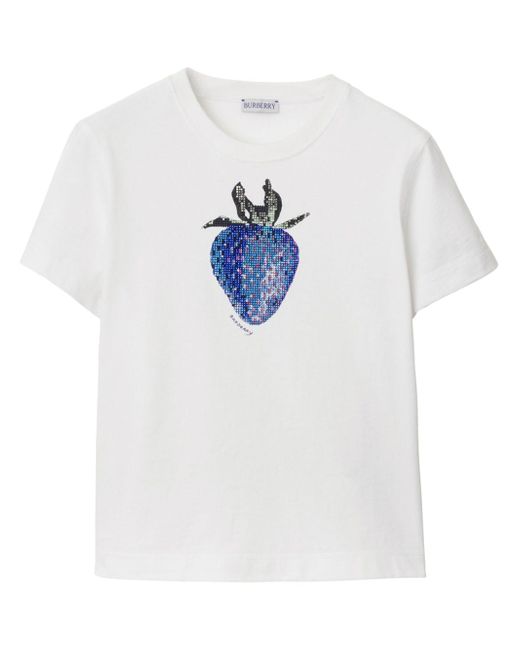 Burberry crystal-embellished T-shirt