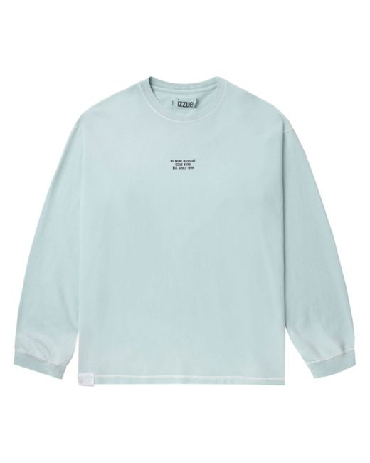 Izzue slogan-print long-sleeve T-shirt