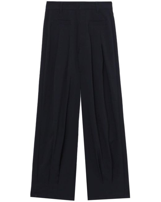 Izzue pleated wide-leg trousers