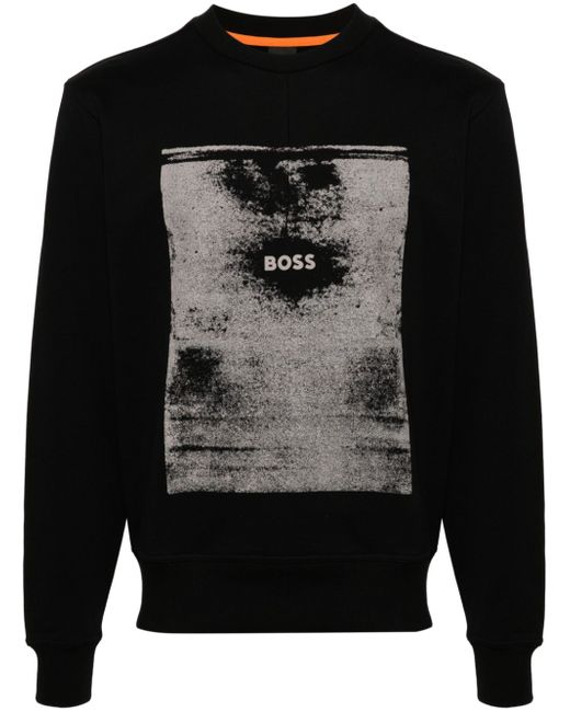Boss logo-printed sweatshirt