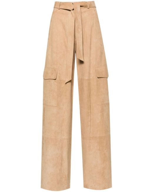 Desa 1972 belted suede trousers
