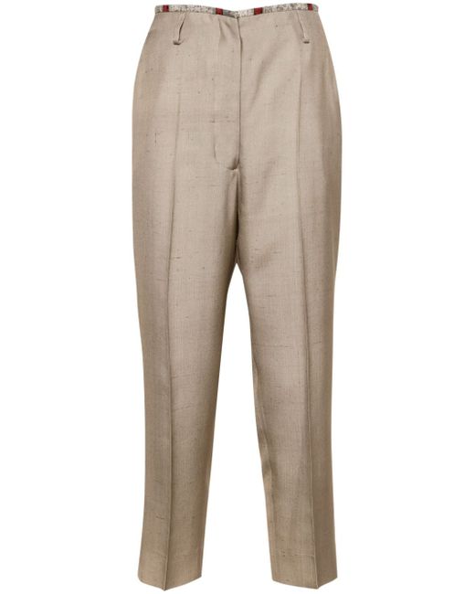 Ibrigu cropped silk trousers