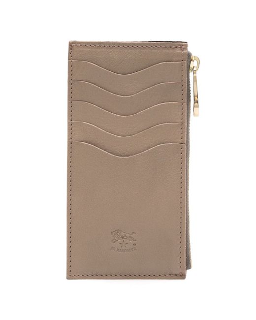 Il Bisonte vertical leather wallet