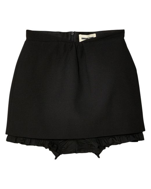 Shushu-Tong double-layer miniskirt
