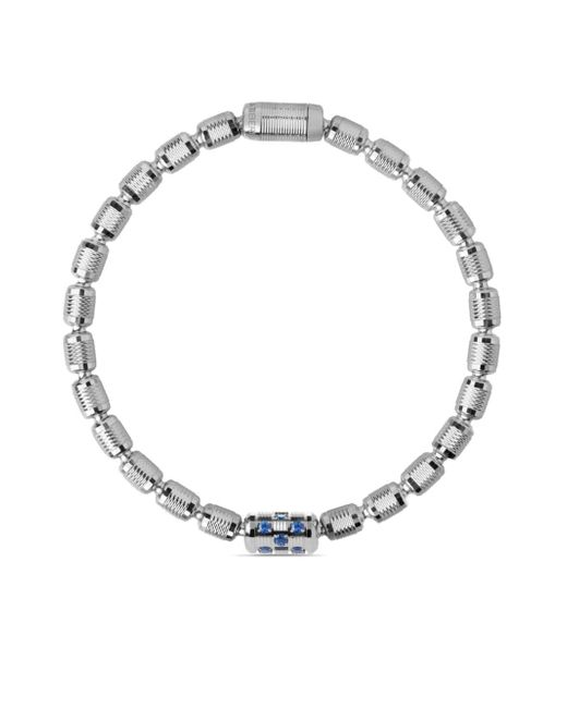 Officina Bernardi 18kt white gold Lumen sapphire and diamond bracelet