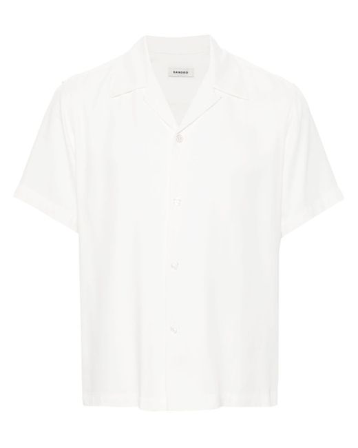Sandro camp-collar short-sleeve shirt