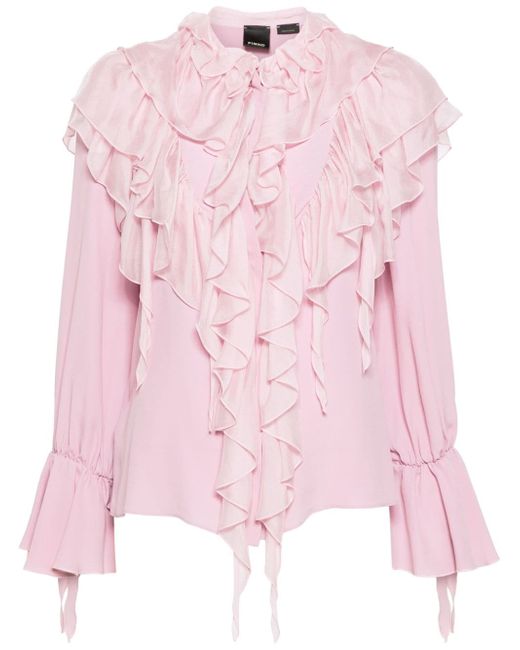 Pinko draped crepe blouse