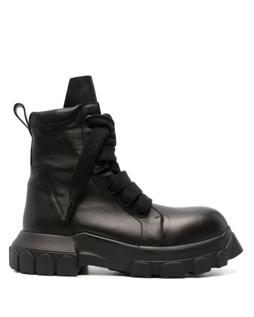 Rick Owens Bozo Tractor leather boots