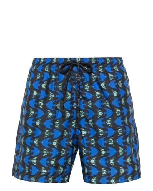 Drumohr fish-print swim shorts