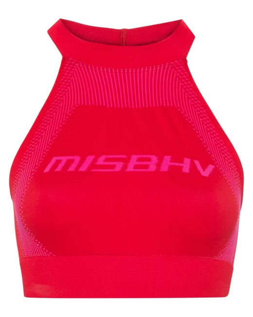 Misbhv jacquard-logo sports bra