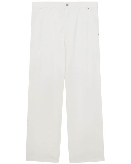 Izzue wide-leg stretch-cotton trousers