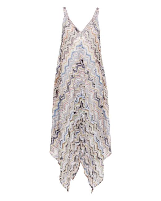 Missoni zigzag-woven crochet maxi dress