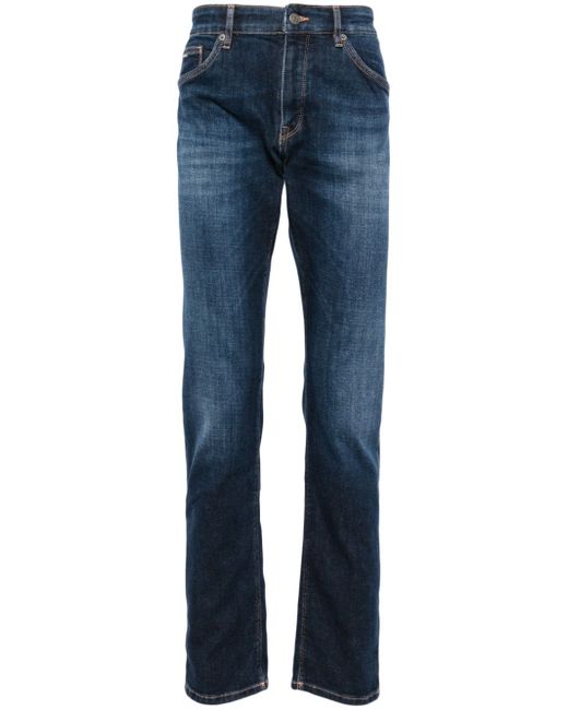 Boss slim-fit cotton-blend jeans