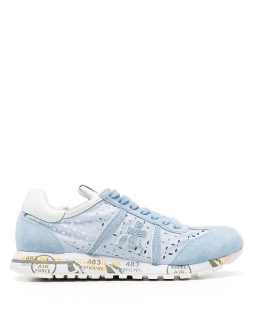Premiata cut out-detail panelled sneakers