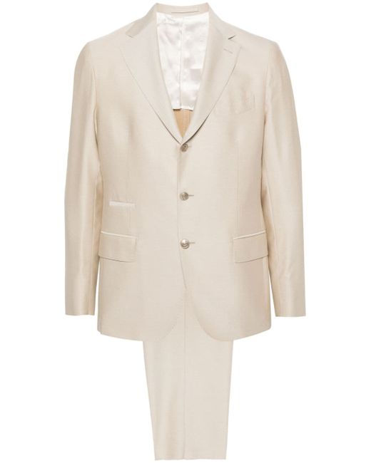 Eleventy twill cotton-blend suit