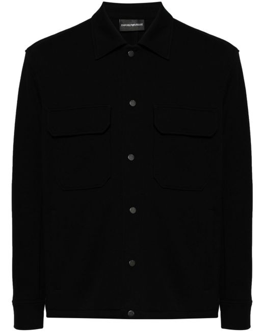 Emporio Armani chest-pocket shirt jacket