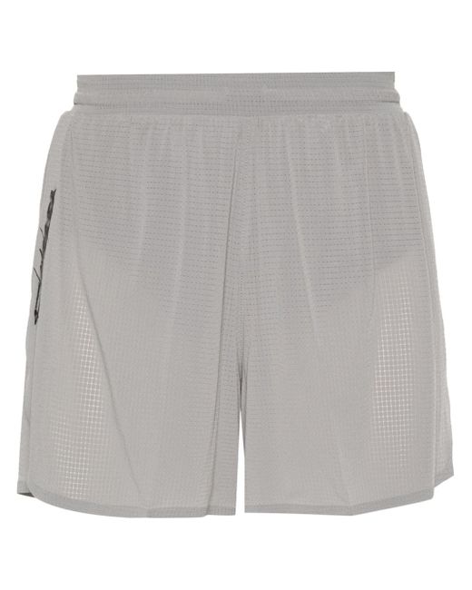 Y-3 checked running shorts